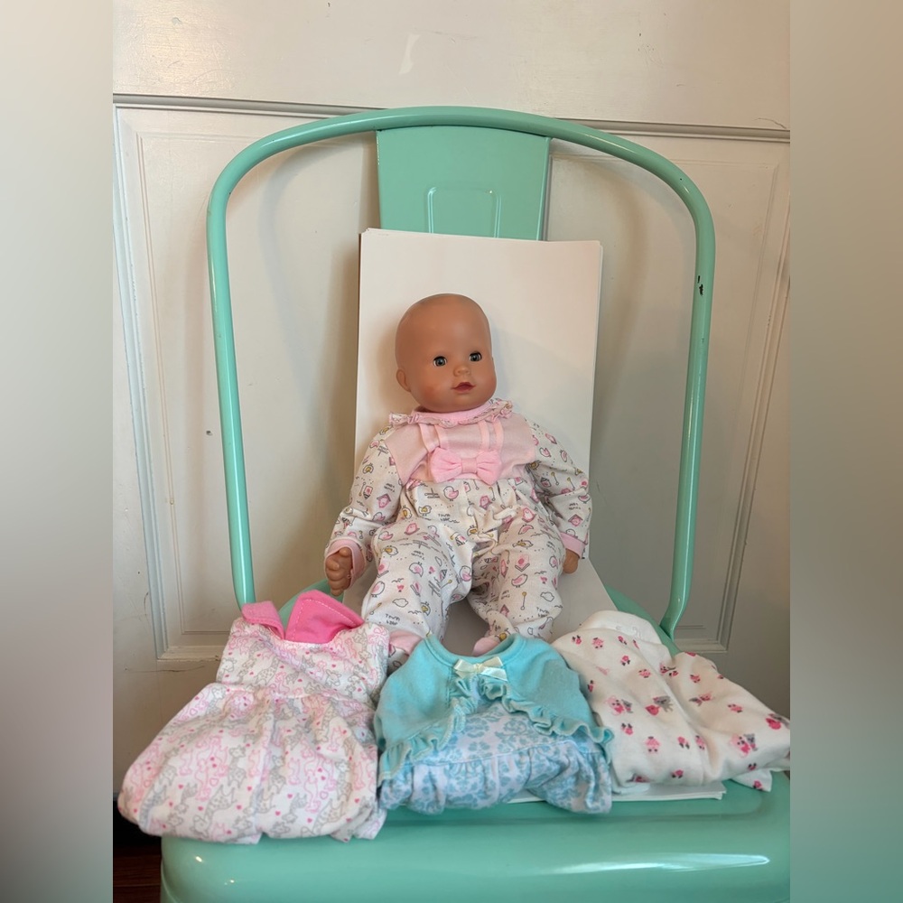 Pottery Barn Kids Gotz Sleepy Eye Baby Doll With Four Outfits